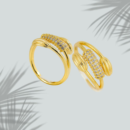 ✨Bague Plaqué Or 18K Moe ✨