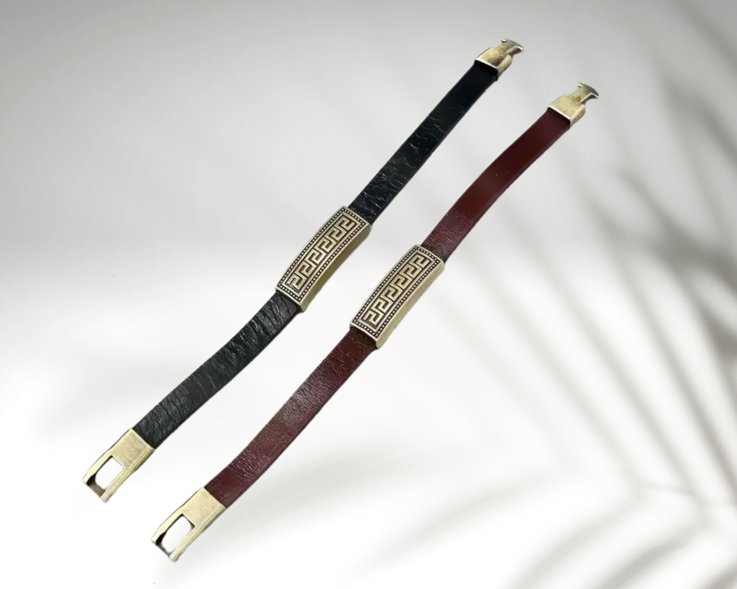 Bracelet en Cuir Maori Noir Tamatoa