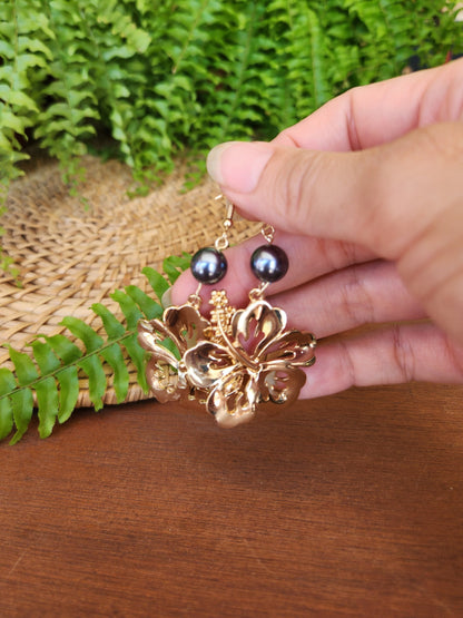 Boucles d'oreilles Poe-Aute Plaqué Or 18K