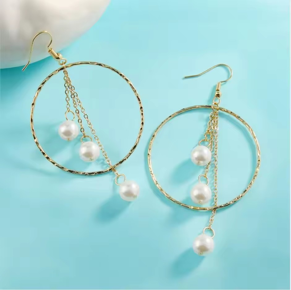 Boucles d'oreilles Poe-Here Plaqué Or 14K