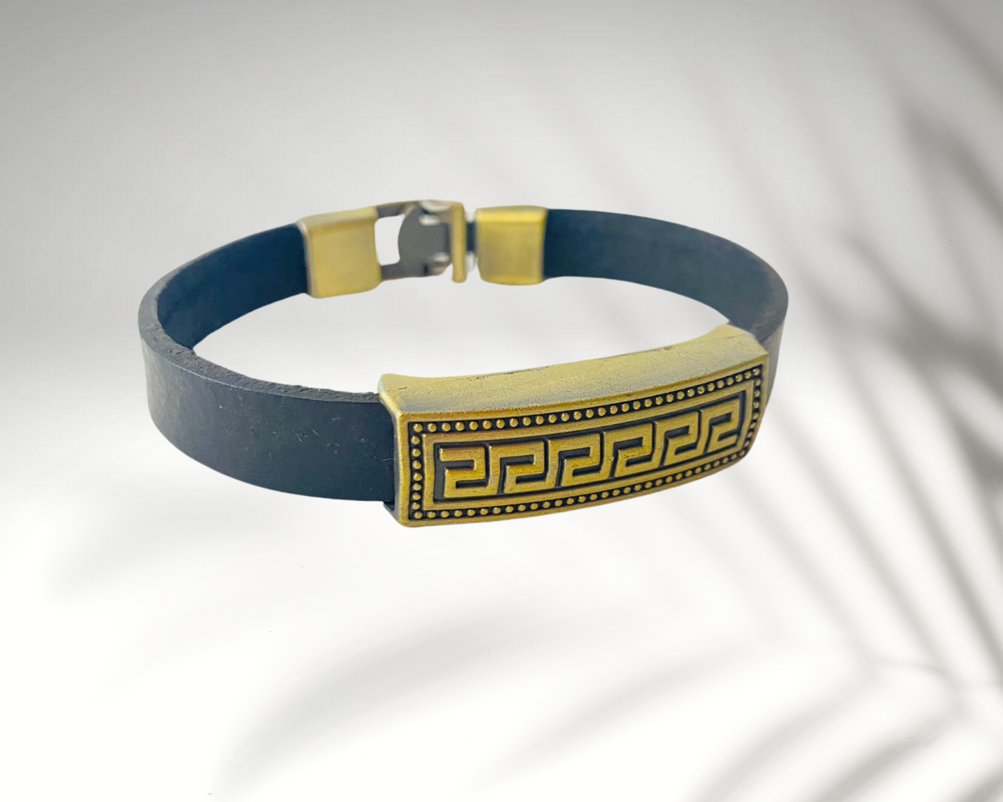 Bracelet en Cuir Maori Noir Tamatoa