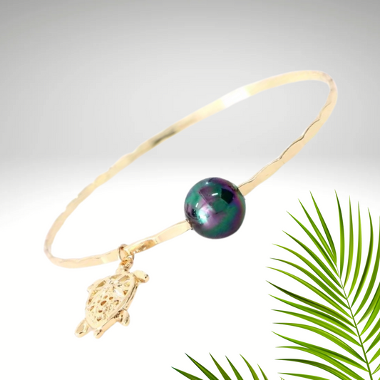 ✨ Bracelet Plaqué Or Une Perle✨