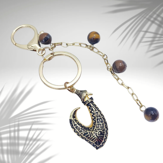 Porte-clés Maui Plaqué Or 14K