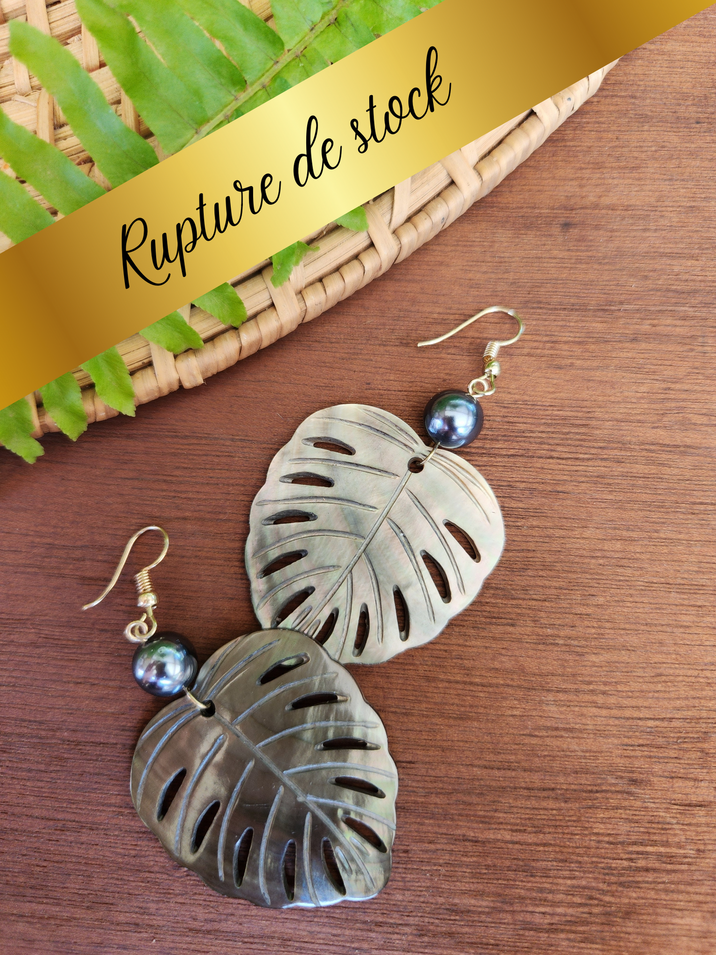 Boucles d'oreilles Ape Nacre