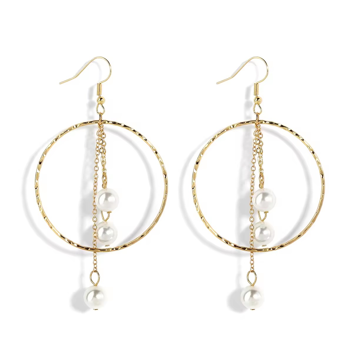 Boucles d'oreilles Poe-Here Plaqué Or 14K