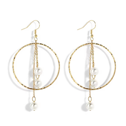 Boucles d'oreilles Poe-Here Plaqué Or 14K