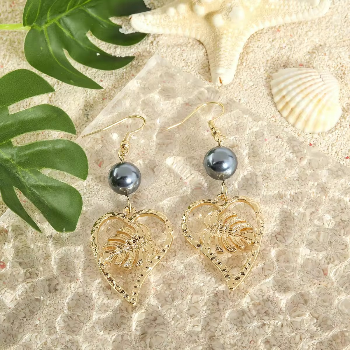 Boucles d'oreilles Poe-Ape Plaqué Or